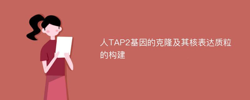 人TAP2基因的克隆及其核表达质粒的构建