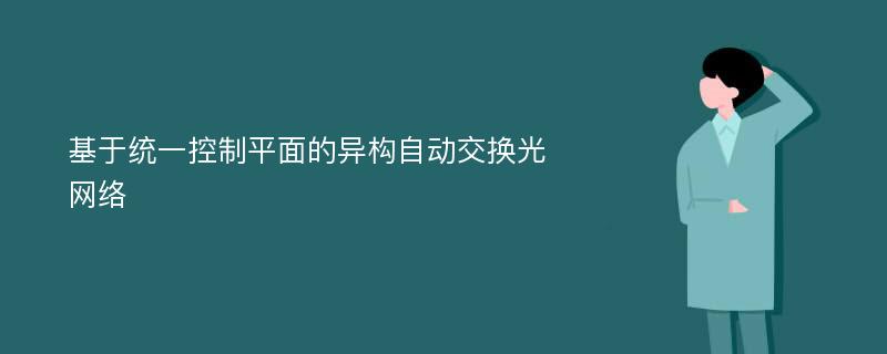 基于统一控制平面的异构自动交换光网络